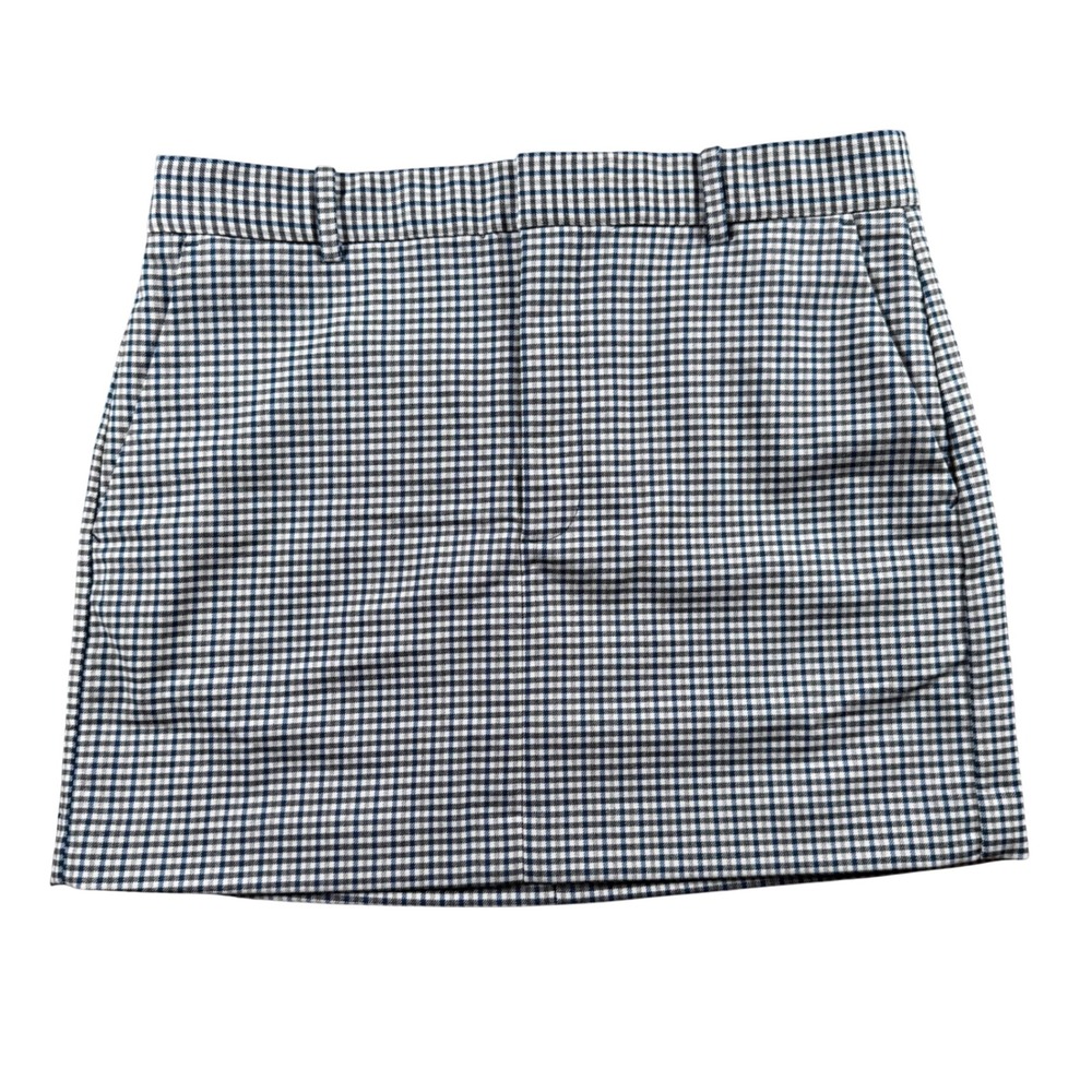 Madewell plaid NWT Wool Blend Mini Skirt womens 6 golf preppy   Academia office